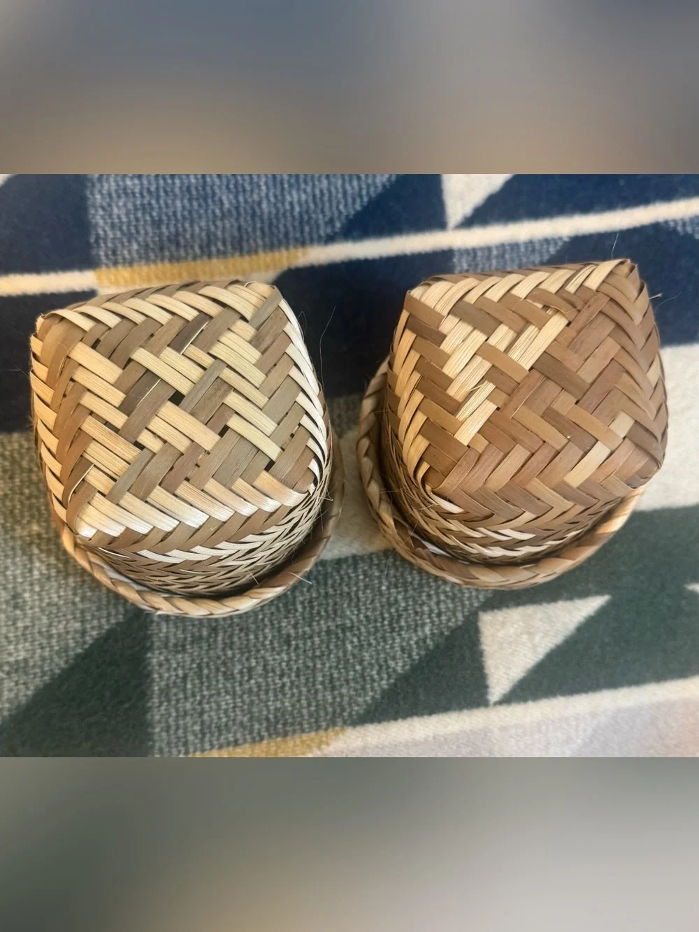 Handwoven Natural Seagrass Basket - Set of 2